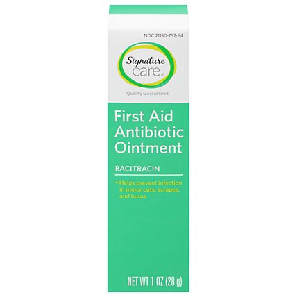 Signature Care Ointment Antibiotic First Aid Bacitracin - 1 Oz - Image 4