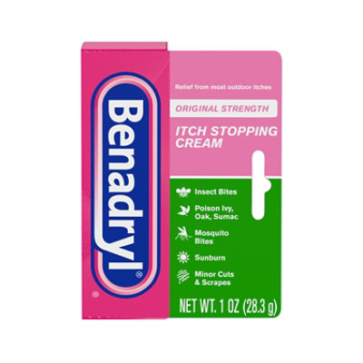 Benadryl Itch Stopping Cream Original Strength - 1 Oz - Image 1