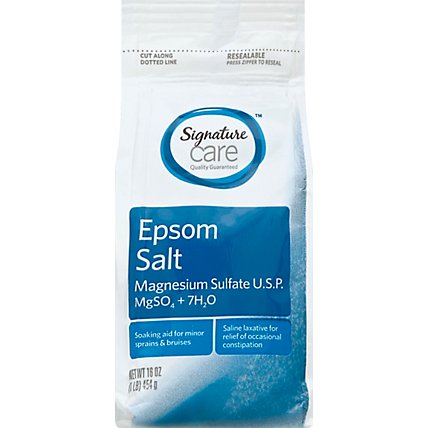 Signature Care Epsom Salt Magnesium Sulfate USP - 16 Oz - Image 2