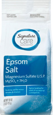 Signature Select/Care Epsom Salt Magnesium Sulfate USP - 16 Oz - Image 2