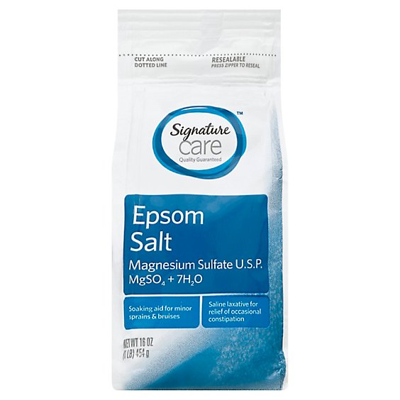 Signature Care Epsom Salt Magnesium Sulfate USP - 16 Oz