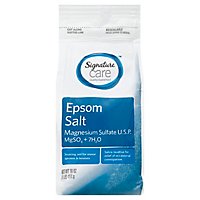 Signature Care Epsom Salt Magnesium Sulfate USP - 16 Oz - Image 1