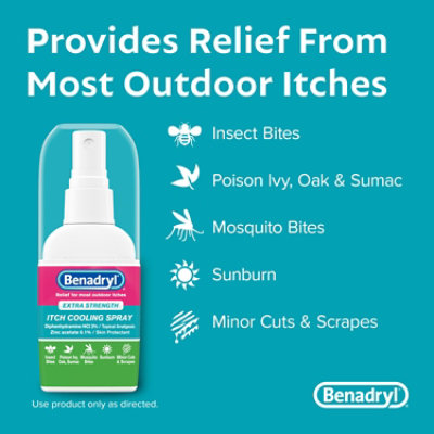 Benadryl Itch Cooling Spray Extra Strength - 2 Fl. Oz. - Image 3