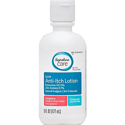 Signature Care Lotion Anti Itch Clear External Analgesic Skin Protectant - 6 Fl. Oz. - Image 2