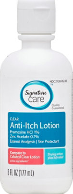 Signature Select/Care Lotion Anti Itch Clear External Analgesic Skin Protectant - 6 Fl. Oz. - Image 2