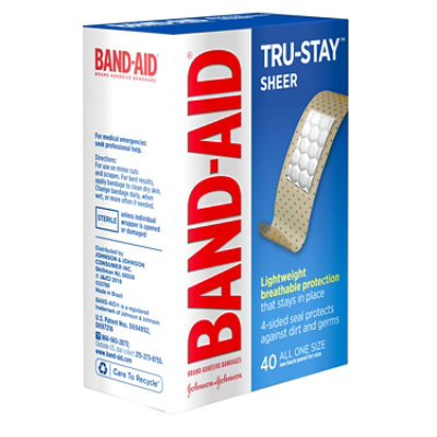 Band-Aid Adhesive Bandages Comfort Flex Sheer One Size - 40 Count - Image 3