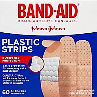BAND-AID Brand Adhesive Bandages Plastic Strips All One Size - 60 Count - Image 2