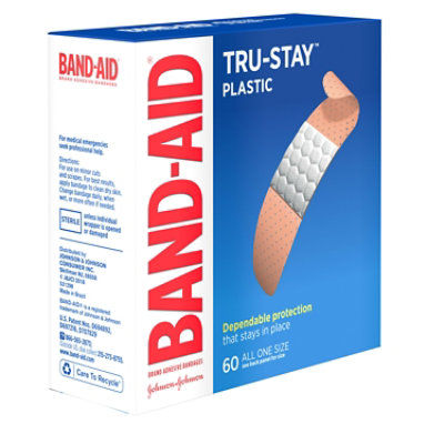 BAND-AID Brand Adhesive Bandages Plastic Strips All One Size - 60 Count - Image 4