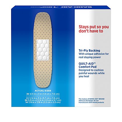 Band-Aid Adhesive Bandages Sheer Strips Assorted Sizes - 80 Count - Image 4
