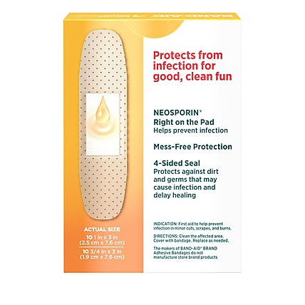 BAND-AID Brand Adhesive Bandages Plus Antibiotic Assorted Sizes - 20 Count - Image 5