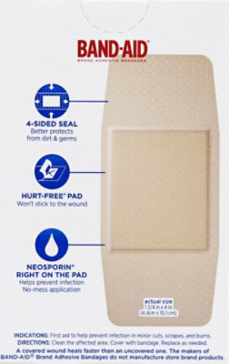 BAND-AID Brand Adhesive Bandages Plus Antibiotic Extra Large - 8 Count - Image 5