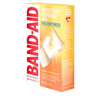 BAND-AID Brand Adhesive Bandages Plus Antibiotic Extra Large - 8 Count - Image 4