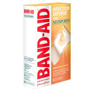 BAND-AID Brand Adhesive Bandages Plus Antibiotic Extra Large - 8 Count - Image 3
