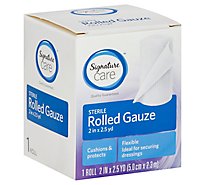 Signature Care Gauze Rolled Sterile Flexible 2in x 2.5yd - Each