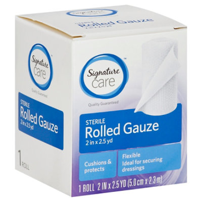 Signature Care Gauze Rolled Sterile Flexible 2in x 2.5yd - Each