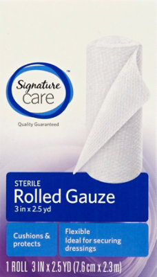 Signature Select/Care Gauze Rolled Sterile Flexible 3in x 2.5yd - Each - Image 2