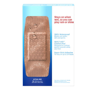 BAND-AID Brand Adhesive Bandages Tough Strips Waterproof Extra Large - 10 Count - Image 5