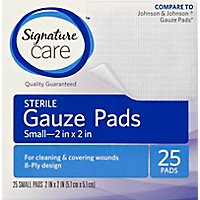 Signature Care Gauze Pads Sterile Small - 25 Count - Image 2