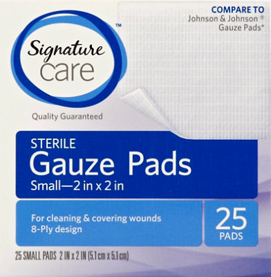 Signature Select/Care Gauze Pads Sterile Small - 25 Count - Image 2