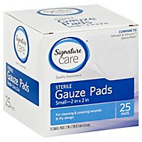 Signature Care Gauze Pads Sterile Small - 25 Count - Image 1