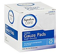 Signature Care Gauze Pads Sterile Small - 25 Count