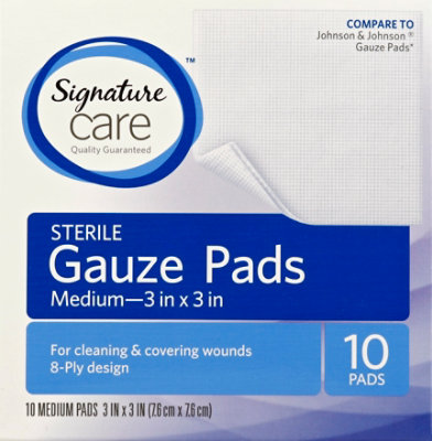 Signature Select/Care Gauze Pads Sterile Medium - 10 Count - Image 2