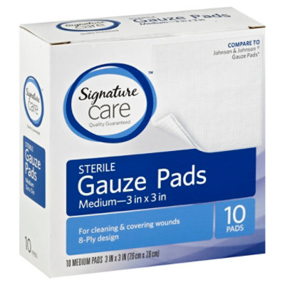 Signature Select/Care Gauze Pads Sterile Medium - 10 Count - Image 1