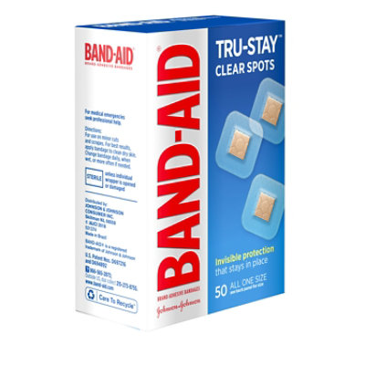 BAND-AID Brand Adhesive Bandages Comfort Flex Clear Spots One Size - 50 Count - Image 3