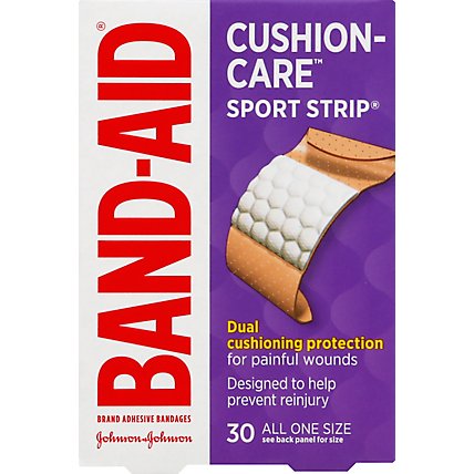 BAND-AID Brand Adhesive Bandages Sport Strip Extra Wide - 30 Count - Image 2