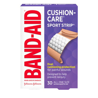 BAND-AID Brand Adhesive Bandages Sport Strip Extra Wide - 30 Count - Image 1