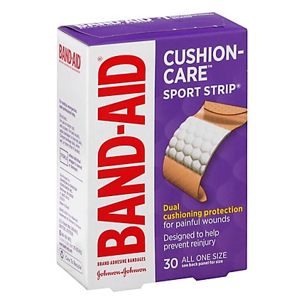 BAND-AID Brand Adhesive Bandages Sport Strip Extra Wide - 30 Count - Image 1