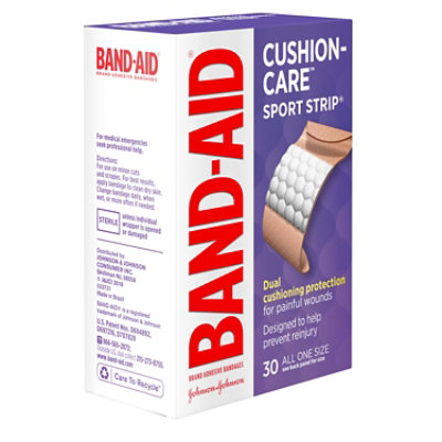 BAND-AID Brand Adhesive Bandages Sport Strip Extra Wide - 30 Count - Image 4