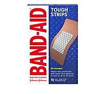 BAND-AID Brand Adhesive Bandages Tough Strips Extra Large - 10 Count