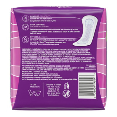 Poise Daily 2 Drop Absorbency Long Incontinence Panty Liners - 44 Count - Image 8