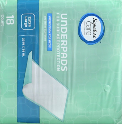 Signature Select/Care Incontinence Underpads Extra Large - 18 Count - Image 4