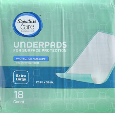 Signature Select/Care Incontinence Underpads Extra Large - 18 Count - Image 2