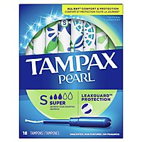 Tampax Pearl Tampons Super Absorbency - 18 Count - Image 2
