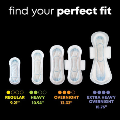 U by Kotex Security Heavy Absorbency Unscented Maxi Feminine Pads - 44 Count - Image 3