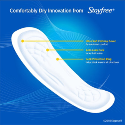 Stayfree Maxi Pads Without Wings Super Absorbency - 48 Count - Image 2