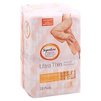 Signature Care Ultra Thin Overnight Absorbency With Flexi Wings Maxi Pads - 28 Count - Image 1