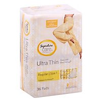 Signature Care Ultra Thin Regular Absorbency With Flexi Wings Maxi Pads - 36 Count - Image 1