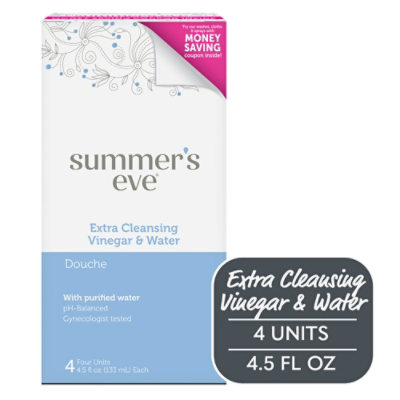 Summers Eve Clean Vinegar Water Douche - 4-4.5 Fl. Oz. - Image 1