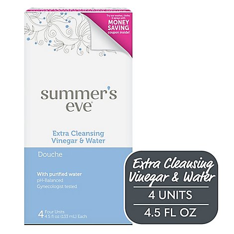 Summers Eve Clean Vinegar Water Douche - 4-4.5 Fl. Oz.