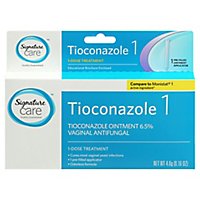 Signature Care Ointment Vaginal Antifungal Tioconazole 1 Dose Treatment - 0.16 Oz - Image 3