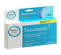 Signature Care Ointment Vaginal Antifungal Tioconazole 1 Dose Treatment - 0.16 Oz