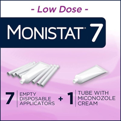 Monistat Vaginal Antifungal 7-Day Treatment Cream Simple Cure 7 Count - 1.59 Oz - Image 2