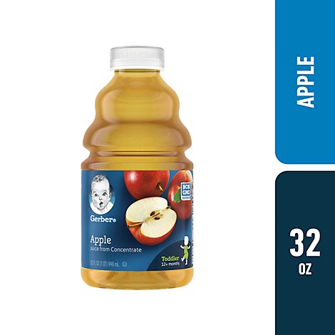 Gerber Apple Fruit Juice Bottle - 32 Fl. Oz.