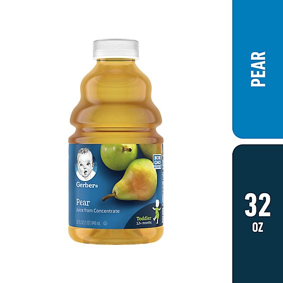 Gerber Pear Fruit Juice Bottle - 32 Fl. Oz.