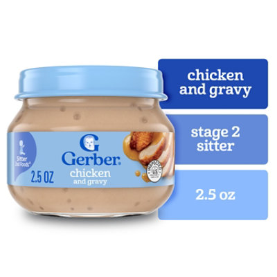 Gerber 2nd Foods Chicken & Gravy Mealtime Jar for Baby - 2.5 Oz - Image 1