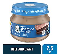 Gerber 2nd Foods Mealtime for Baby Beef and Gravy Baby Food Jar - 2.5 Oz